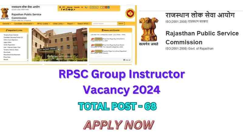 Read more about the article RPSC Group Instructor Recruitment 2024 Apply Online